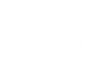 Oganro logo with emposed white